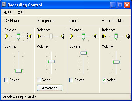 Windows Recording Control